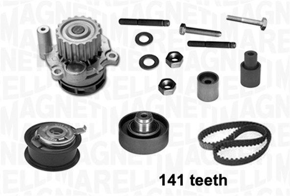 MAGNETI MARELLI Ūdenssūknis + Zobsiksnas komplekts 341404910001